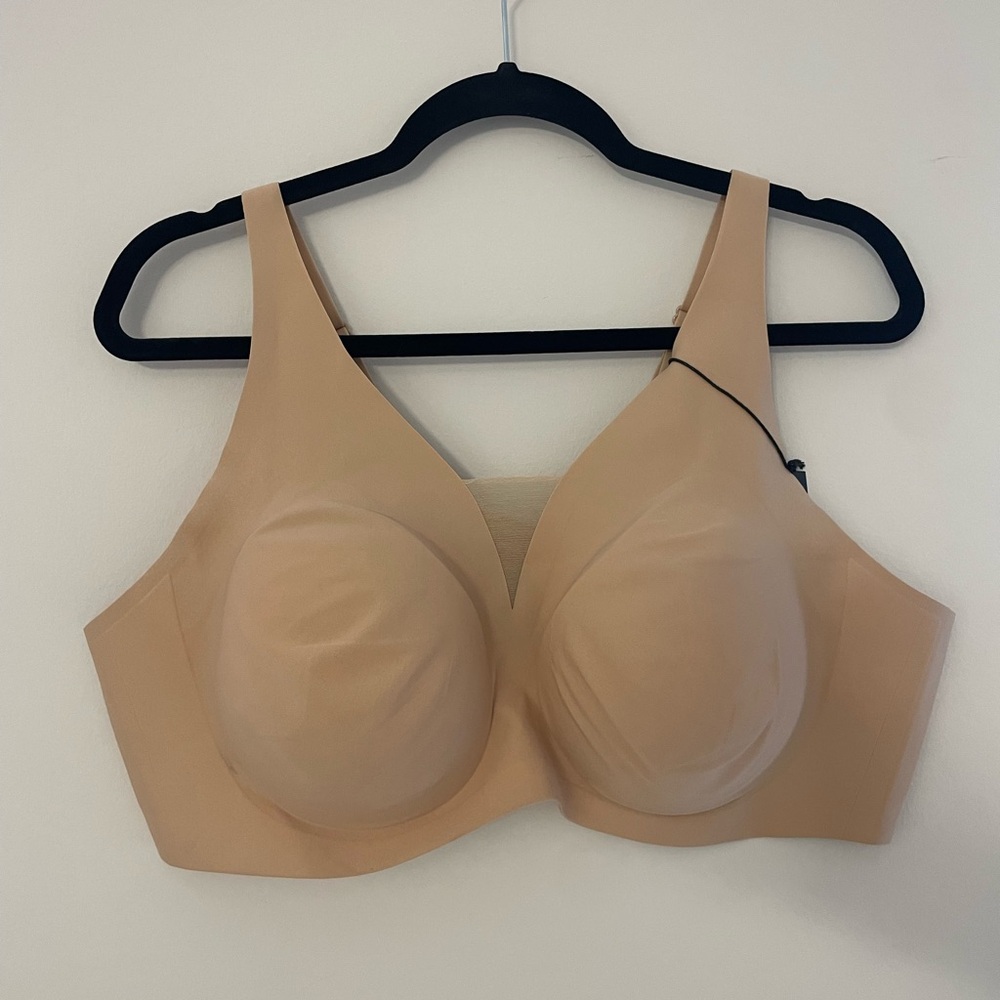 NWT Knix Shadow Mesh Bra Seamless Warm Tan XXXXL+ Reg $65 Big Bust Adjustable